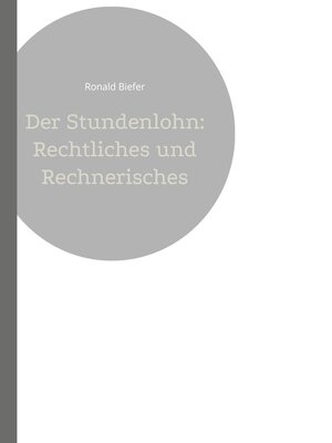 cover image of Der Stundenlohn